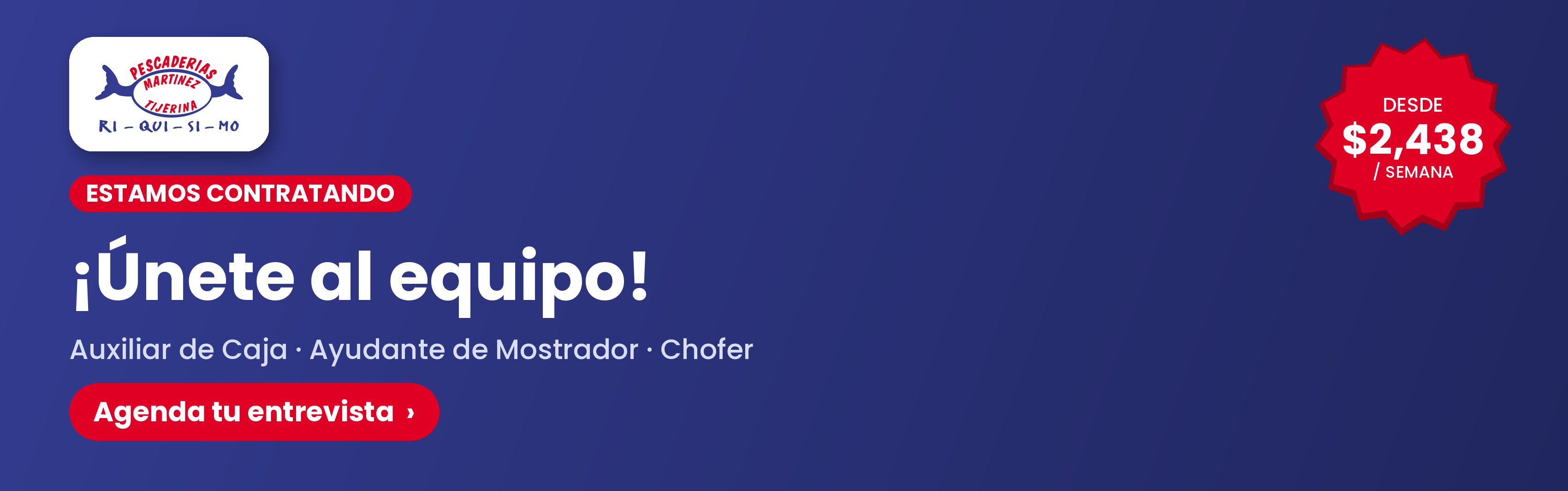 Estamos contratando