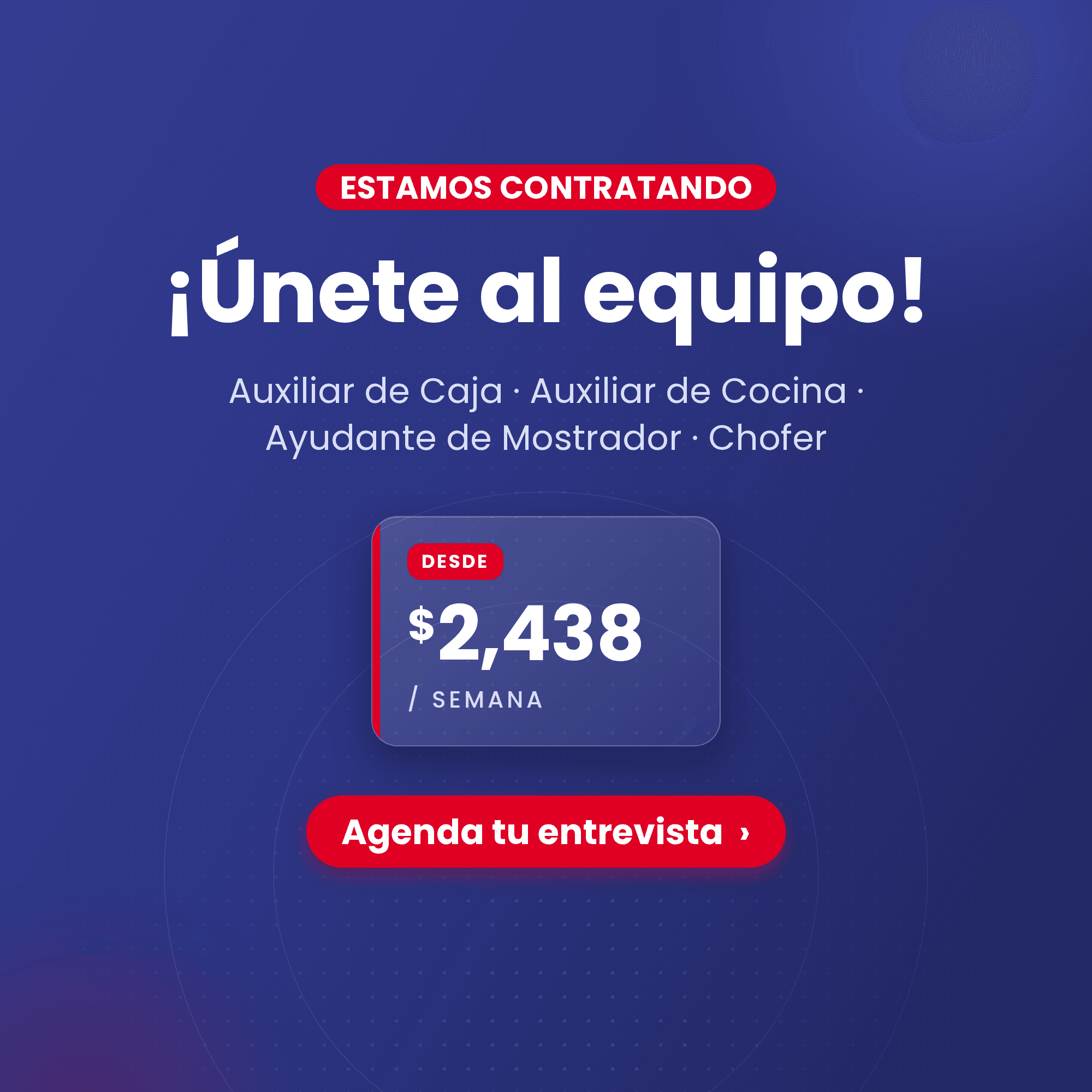 Estamos contratando